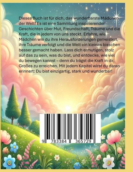 Produktbild: F&uuml;r das wunderbarste und gro&szlig;artigste M&auml;dchen der Welt (Geschenk f&uuml;r M&auml;dels) Inspirierende Geschichten &uuml;ber Mut, Freundschaft und Tr&auml;ume &ndash; Ein Buch f&uuml;r starke und kreative M&auml;dchen