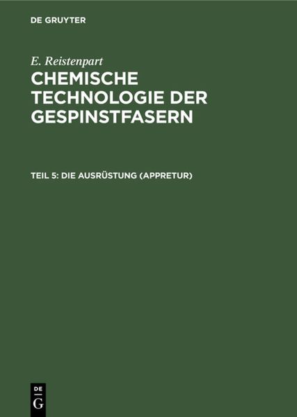 Produktbild: Die Ausr&uuml;stung (Appretur)