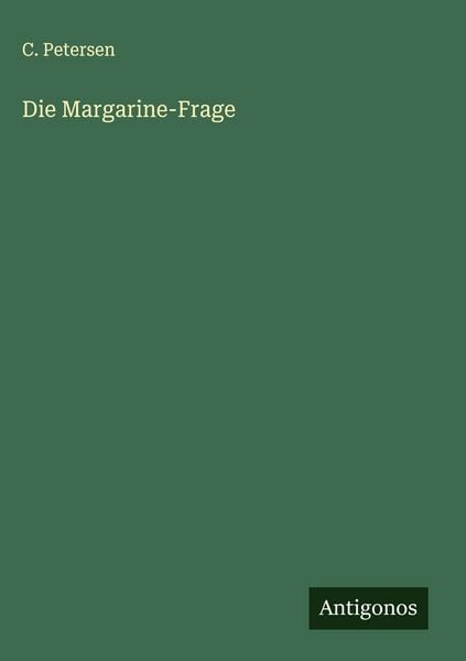 Produktbild: Die Margarine-Frage