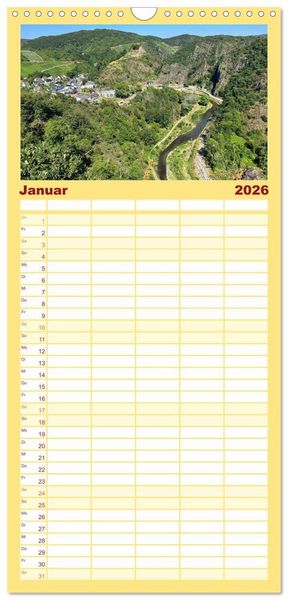 Produktbild: Familienplaner 2026 - Erlebe mit mir die Wanderregionen im Ahrtal - Altenahr mit 5 Spalten (Wandkalender, 21 x 45 cm) CALVENDO