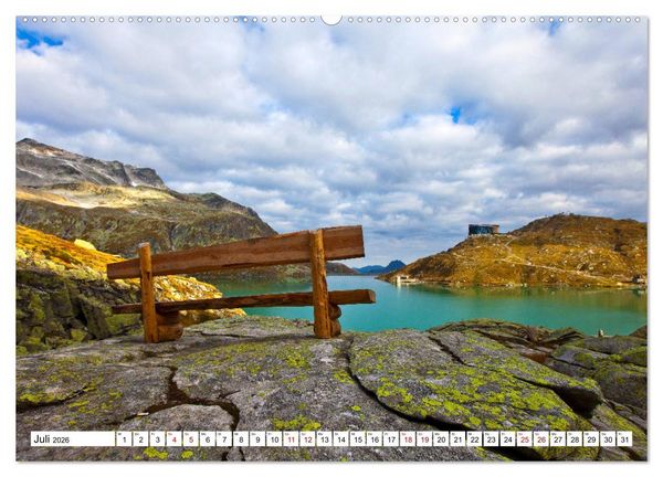 Produktbild: Kraftpl&auml;tze in den Bergen (Wandkalender 2026 DIN A2 quer), CALVENDO Monatskalender