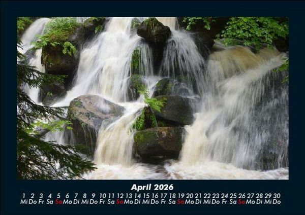 Produktbild: Wasserf&auml;lle 2026 Fotokalender DIN A5