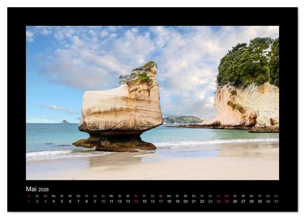 Produktbild: Neuseeland - Wunderwelt der Natur (Wandkalender 2026 DIN A4 quer), CALVENDO Monatskalender