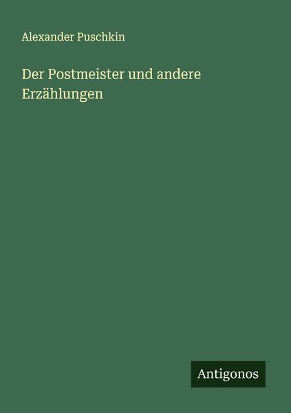 Produktbild: Der Postmeister und andere Erz&auml;hlungen