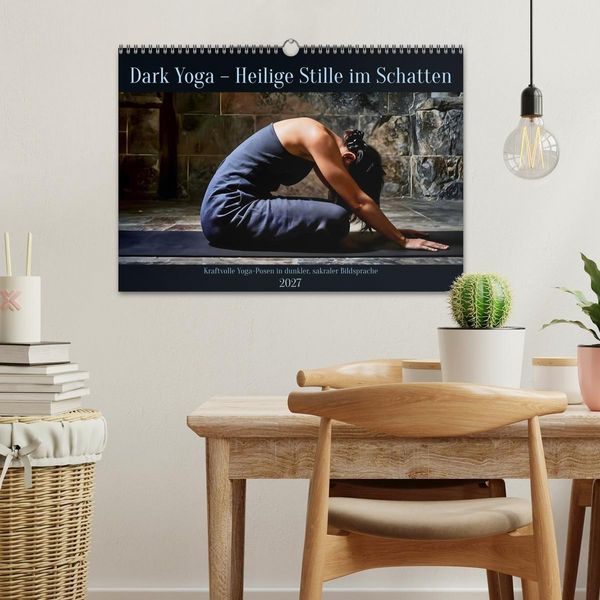 Produktbild: Dark Yoga &ndash; Heilige Stille im Schatten (Wandkalender 2027 DIN A3 quer), CALVENDO Monatskalender