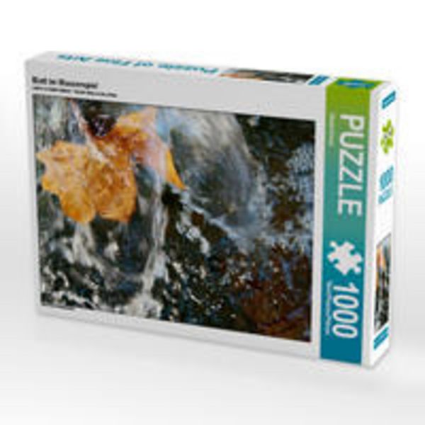 CALVENDO Puzzle Blatt im Wasserspiel | 1000 Teile Lege-Größe 64x48cm Foto-Puzzle für glückliche Stunden