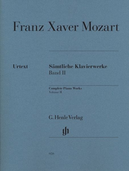 Produktbild: Franz Xaver Mozart - S&auml;mtliche Klavierwerke, Band II
