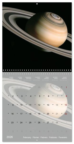 Produktbild: Galaxie cosmique (Calendrier mural carr&eacute; 2026 30x30 cm) Calendrier double avec une page pour vos prises de notes