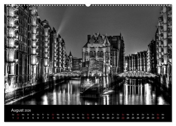 Produktbild: Hamburg . Das Tor zur Welt... (Wandkalender 2026 DIN A2 quer), CALVENDO Monatskalender