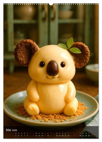 Produktbild: Tierische Desserts (hochwertiger Premium Wandkalender 2026 DIN A2 hoch), Kunstdruck in Hochglanz
