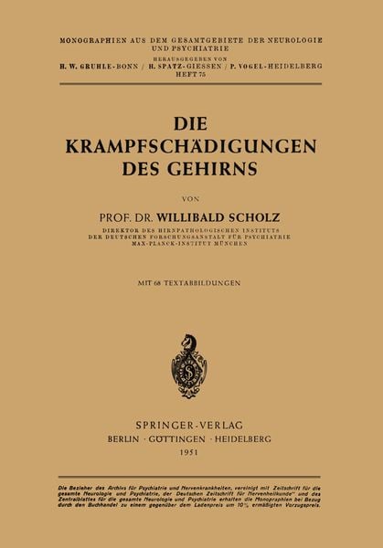 Produktbild: Die Krampfsch&auml;digungen des Gehirns