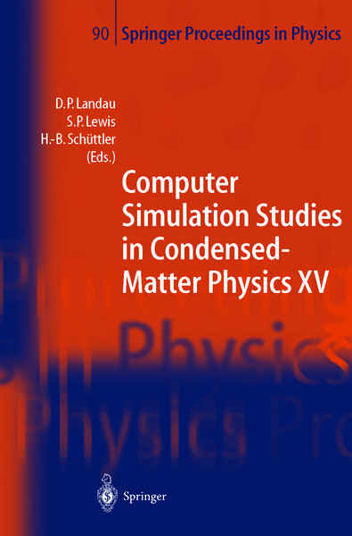 Produktbild: Computer Simulation Studies in Condensed-Matter Physics XV