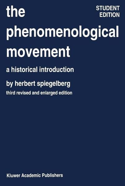 Produktbild: The Phenomenological Movement