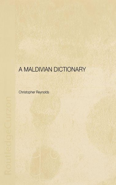Produktbild: A Maldivian Dictionary