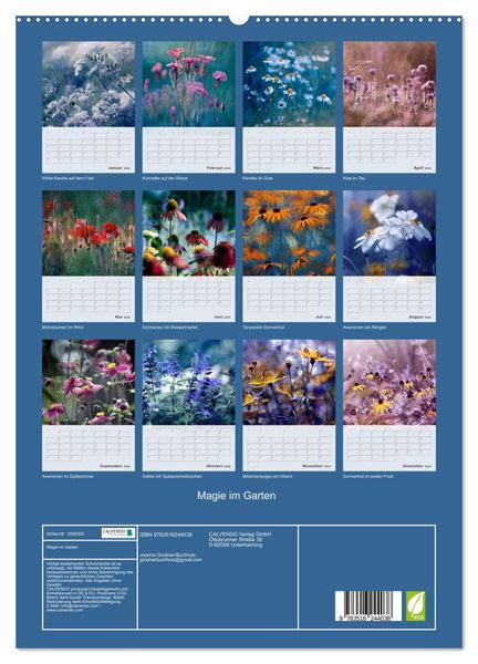 Produktbild: Magie im Garten (hochwertiger Premium Wandkalender 2026 DIN A2 hoch), Kunstdruck in Hochglanz
