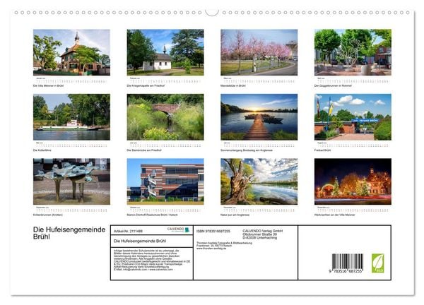 Produktbild: Die Hufeisengemeinde Br&uuml;hl (hochwertiger Premium Wandkalender 2026 DIN A2 quer), Kunstdruck in Hochglanz