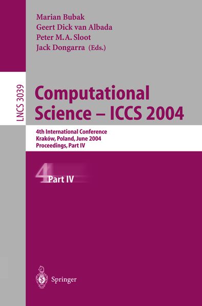 Produktbild: Computational Science &mdash; ICCS 2004