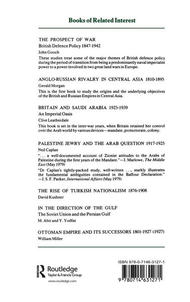 Produktbild: British Policy Towards the Ottoman Empire 1908-1914