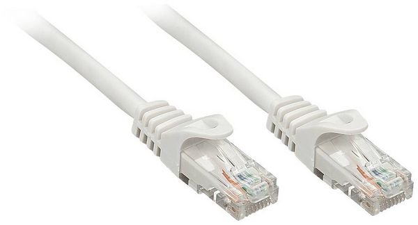 Produktbild: LINDY 48165 RJ45 Patchkabel CAT 6 U/UTP 5.00m Grau 1St.