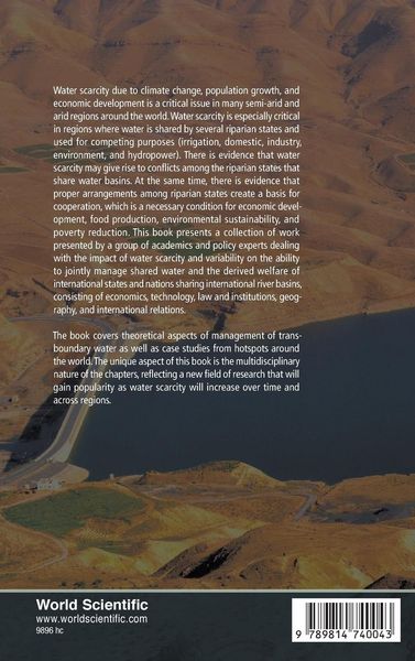 Produktbild: Management Of Transboundary Water Resources Under Scarcity