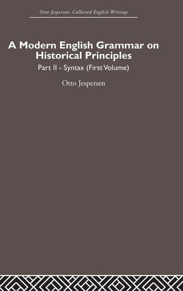 Produktbild: A Modern English Grammar on Historical Principles