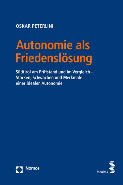 Produktbild: Autonomie als Friedensl&ouml;sung