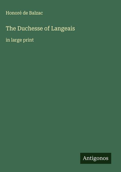 Produktbild: The Duchesse of Langeais