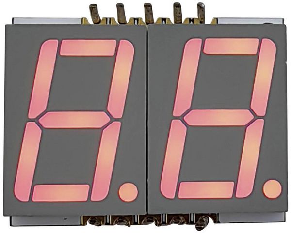 Produktbild: TRU COMPONENTS SMD-LED Rot 9 mcd Zweiziffern-Display