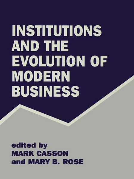 Produktbild: Institutions and the Evolution of Modern Business