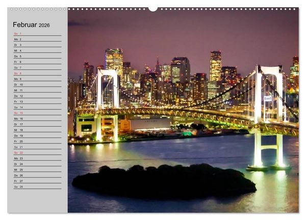 Produktbild: Japan &bull; Impressionen (Wandkalender 2026 DIN A2 quer), CALVENDO Monatskalender