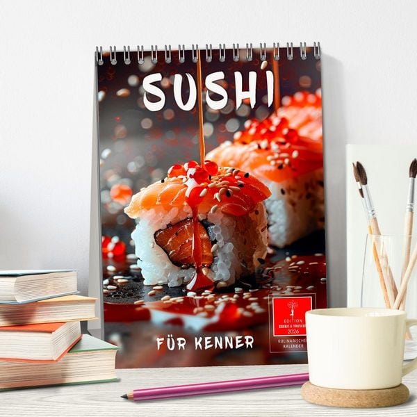 Produktbild: Sushi f&uuml;r Kenner (Tischkalender 2026 DIN A5 hoch), CALVENDO Monatskalender