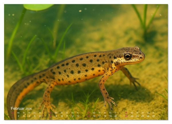 Produktbild: Reges Leben im Naturweiher - Tiere &uuml;ber und unter Wasser (Wandkalender 2026 DIN A3 quer), CALVENDO Monatskalender