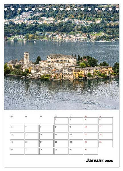Produktbild: Piemont - Impressionen aus Norditalien (Tischkalender 2026 DIN A5 hoch), CALVENDO Monatskalender