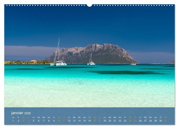 Produktbild: Sardaigne - L'&acirc;me sauvage de la M&eacute;diterran&eacute;e (Calendrier mural 2026 DIN A2 vertical), CALVENDO calendrier mensuel