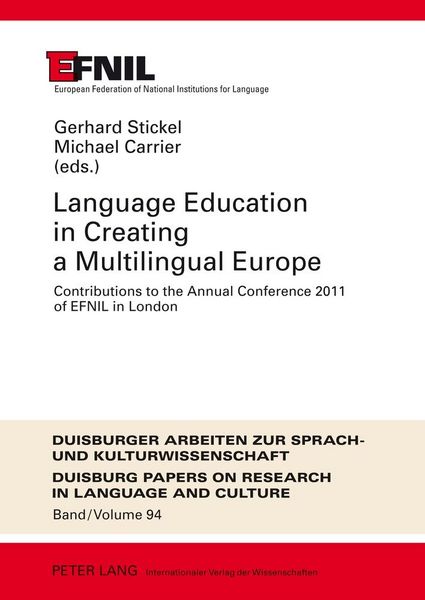 Produktbild: Language Education in Creating a Multilingual Europe