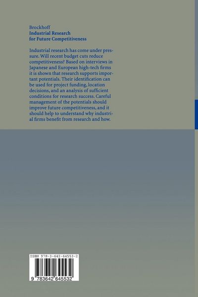 Produktbild: Industrial Research for Future Competitiveness