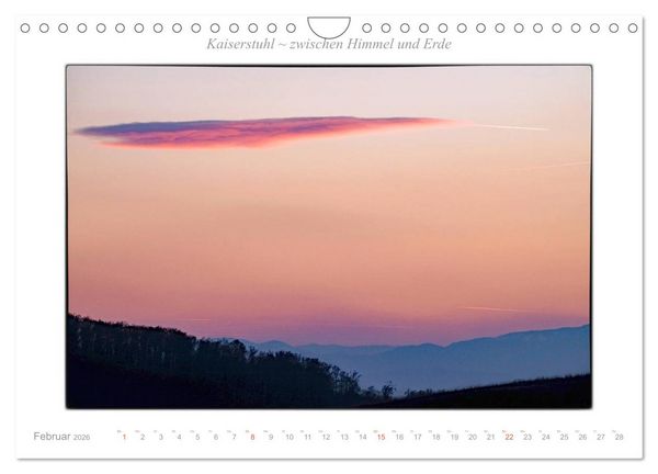 Produktbild: Kaiserstuhl zwischen Himmel und Erde (Wandkalender 2026 DIN A4 quer), CALVENDO Monatskalender