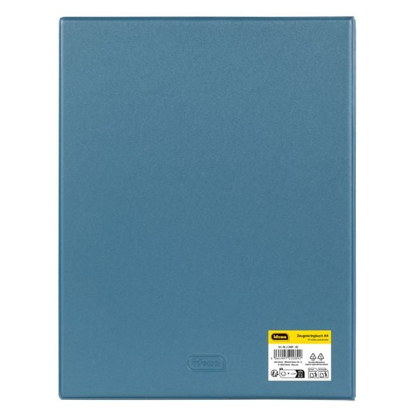 Produktbild: Idena Zeugnismappe Ringbuch mit 10 Klarsichth&uuml;llen 100&micro; pastell blau DIN A4