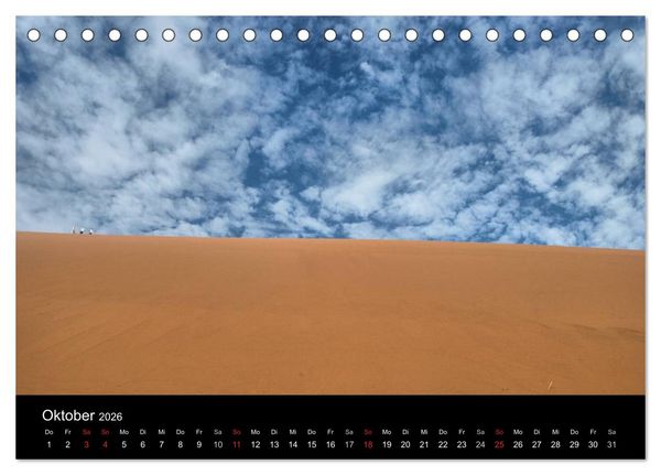 Produktbild: W&uuml;stenzauber Namibia (Tischkalender 2026 DIN A5 quer), CALVENDO Monatskalender