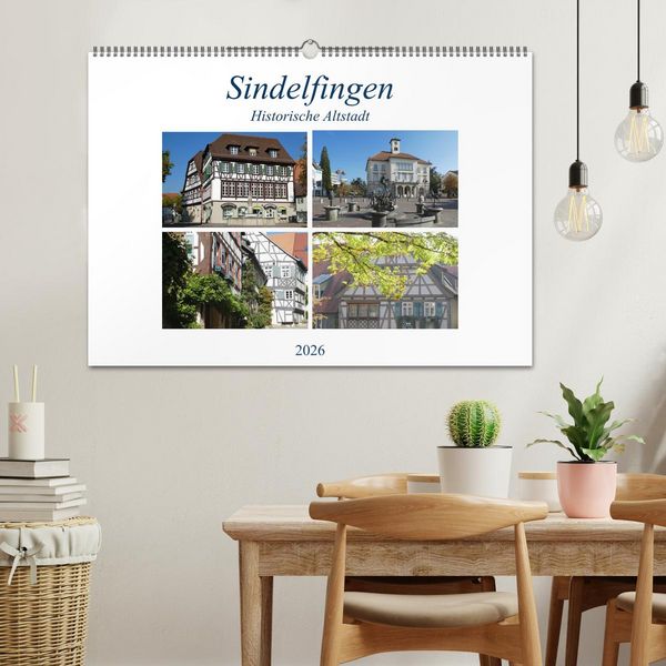 Produktbild: Sindelfingen - Historische Altstadt (Wandkalender 2026 DIN A2 quer), CALVENDO Monatskalender