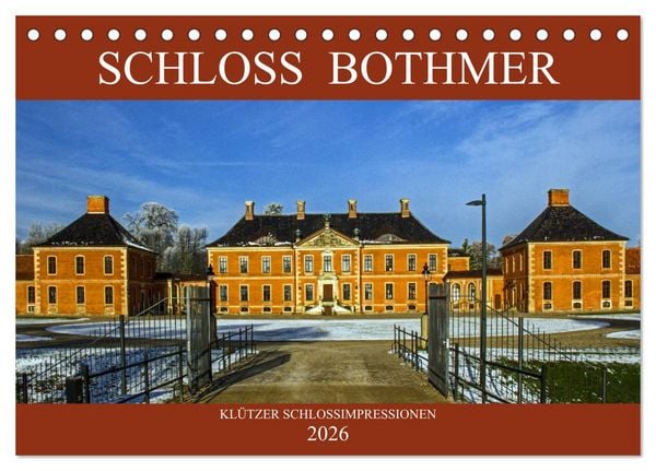 Produktbild: Schloss Bothmer - Kl&uuml;tzer Schlossimpressionen (Tischkalender 2026 DIN A5 quer), CALVENDO Monatskalender