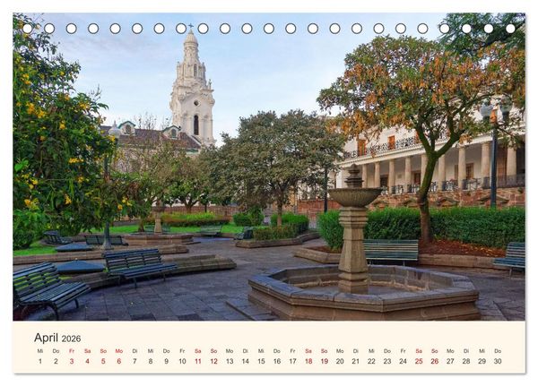 Produktbild: Entdecke Ecuador (Tischkalender 2026 DIN A5 quer), CALVENDO Monatskalender