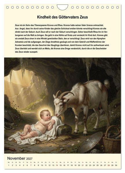 Produktbild: Helden der griechischen Mythologie (Wandkalender 2027 DIN A4 hoch), CALVENDO Monatskalender