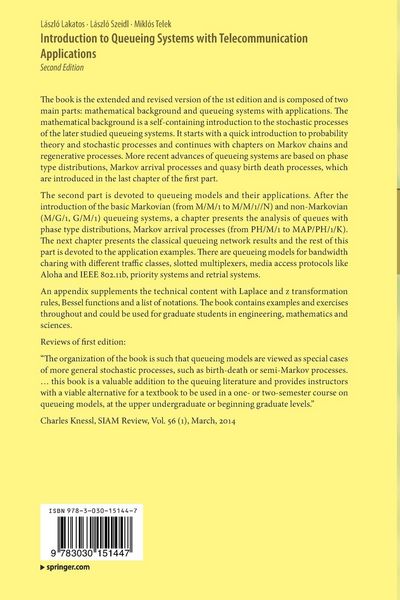 Produktbild: Introduction to Queueing Systems with Telecommunication Applications