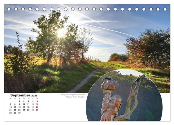Produktbild: Der Grimmsteig (Tischkalender 2026 DIN A5 quer), CALVENDO Monatskalender