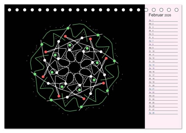 Produktbild: Filigran - Mandalas (Tischkalender 2026 DIN A5 quer), CALVENDO Monatskalender