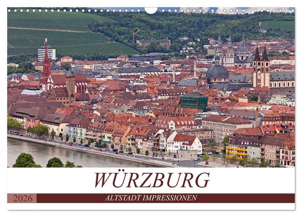 Produktbild: W&Uuml;RZBURG - ALTSTADT IMPRESSIONEN (Wandkalender 2026 DIN A3 quer), CALVENDO Monatskalender