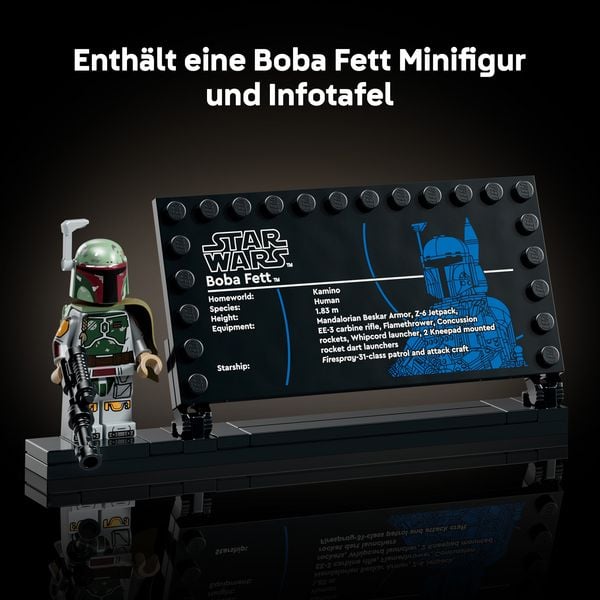 Produktbild: LEGO Star Wars Boba Fett Modellbau f&uuml;r Erwachsene Fans 75455