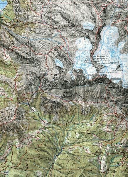 DAV Alpenvereinskarte 14 Dachstein Weg + Ski
