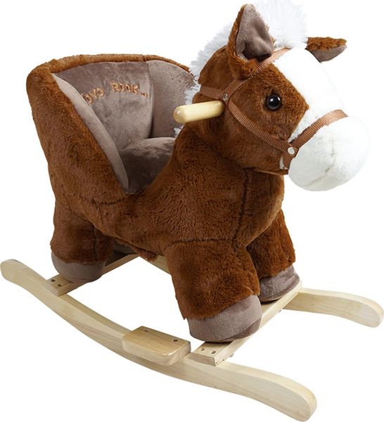 Produktbild: Knorrtoys 40397 - Schaukeltier Benny Horse, Pl&uuml;sch-Schaukelpferd mit R&uuml;ckenlehne, Sitzh&ouml;he ca. 35 cm